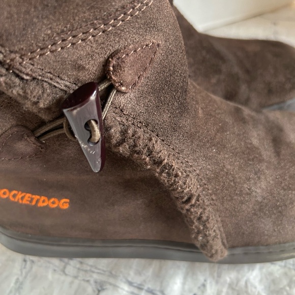 ROCKETDOG CHOCOLATE BROWN SUEDE ZIP UP BOOTS WOMEN’S SIZE 8 BOHEMIAN STYLE - Picture 5 of 12
